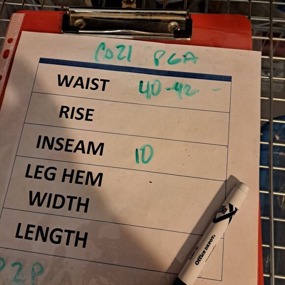 PGA Tour Mens 42 Golf Shorts Green Poly Blend Classic Flat Front 10" Inseam - Picture 10 of 10